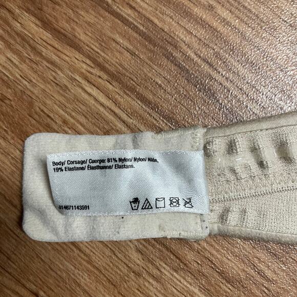 Maidenform Comfort Devotion Nude Beige Strapless Bra Size 38D Underwire Push Up - Picture 7 of 7